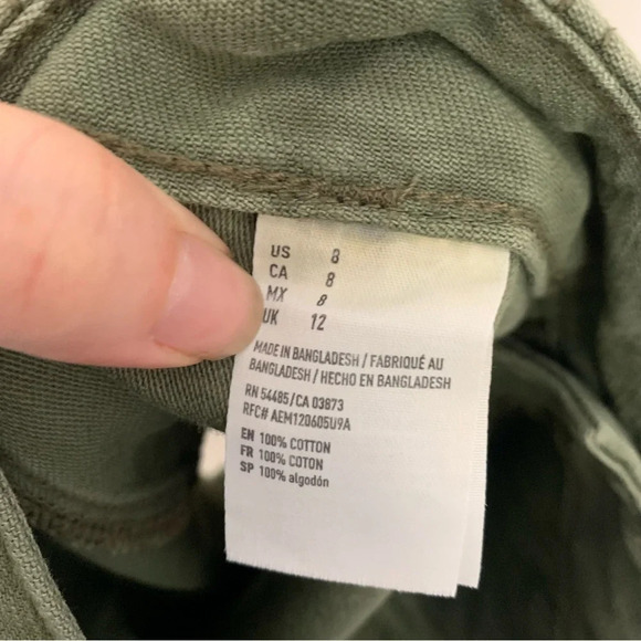 American  Eagle Green Cargo Shorts 8 - Picture 3 of 9